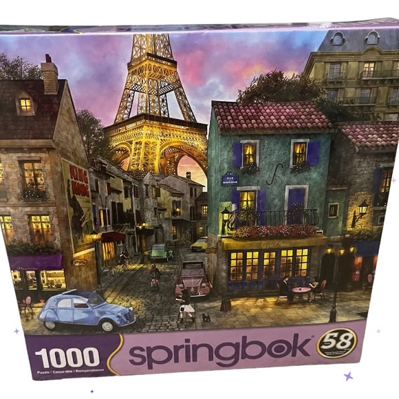 Springbok 1000 Piece Jigsaw Puzzle Eiffel Magic Eiffel Tower Paris New Sealed - Picture 4 of 14